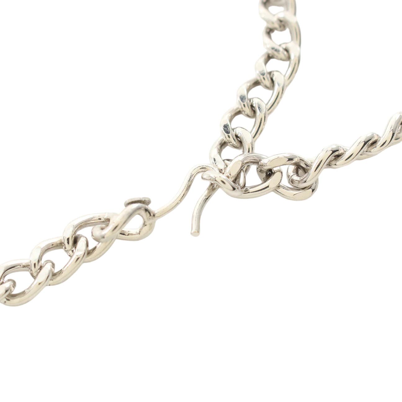 Chanel Logo Chain Belt Silver - Le Look