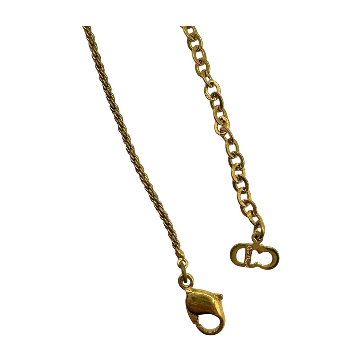 Christian Dior Mini Logo Insignia Necklace - Le Look