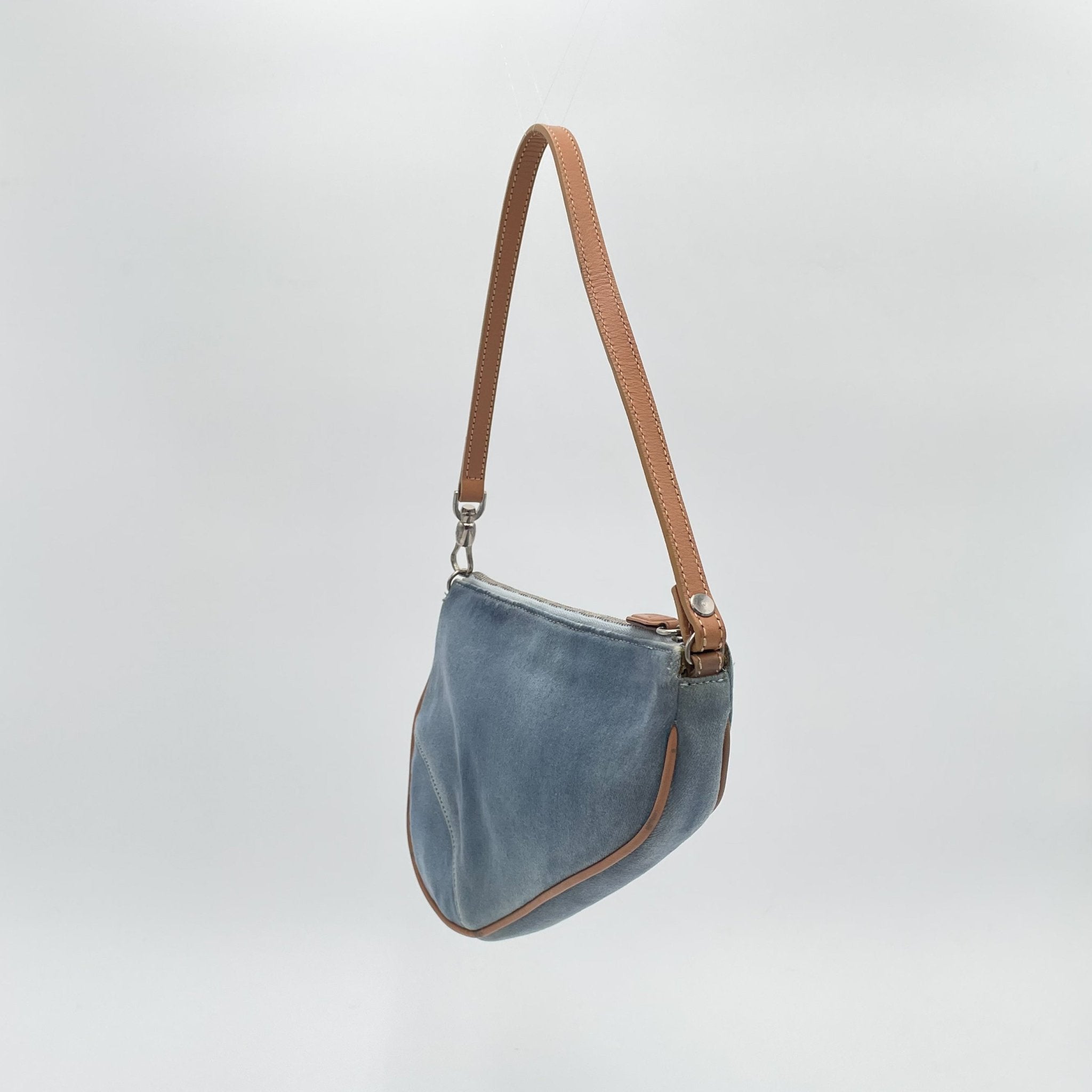 Dior Vintage Denim Saddle Bag - Le Look