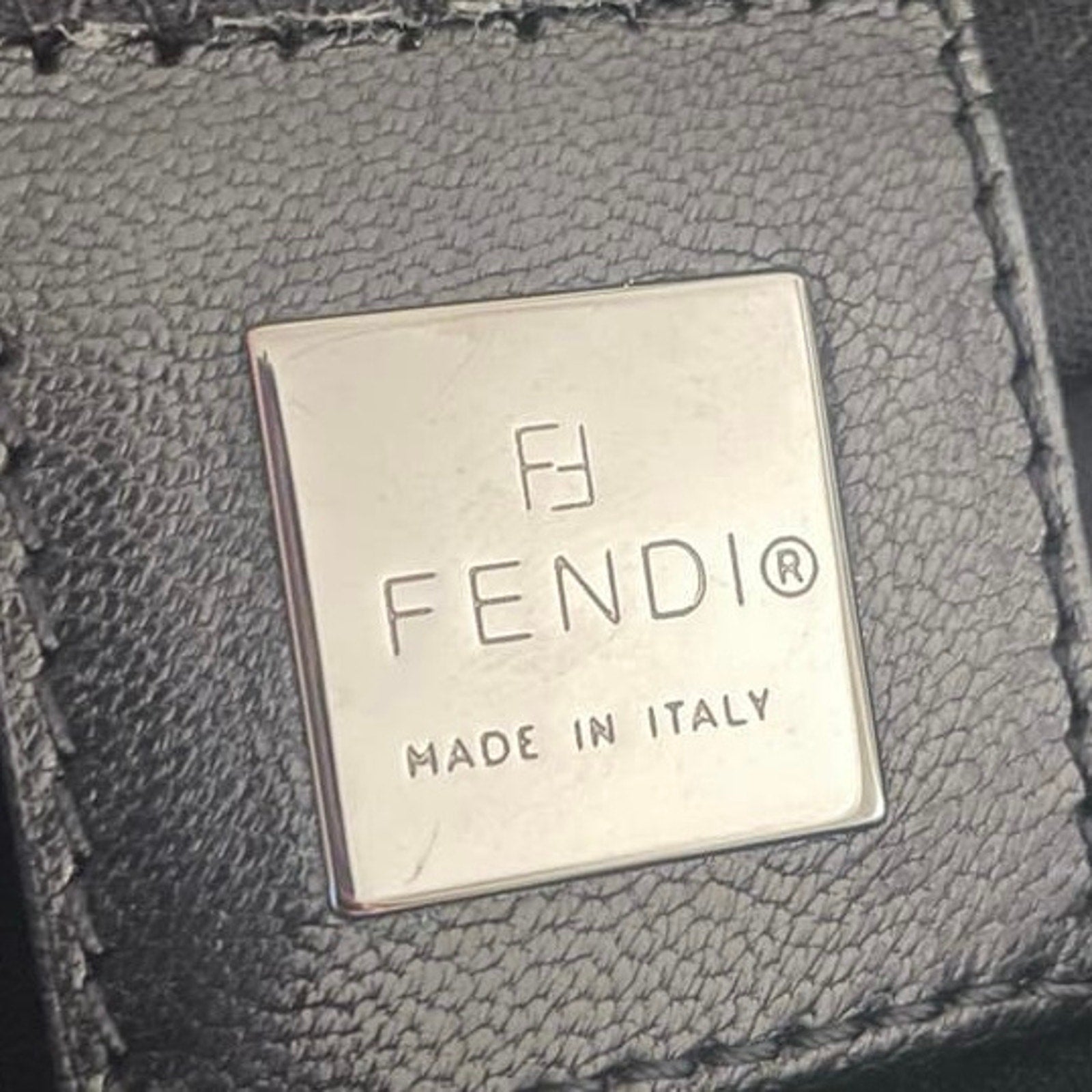 Fendi Baguette Bag Black Neoprene - Le Look