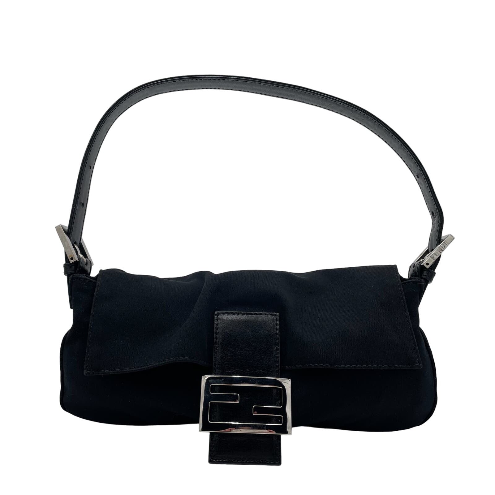 Fendi Baguette Bag Black Neoprene - Le Look