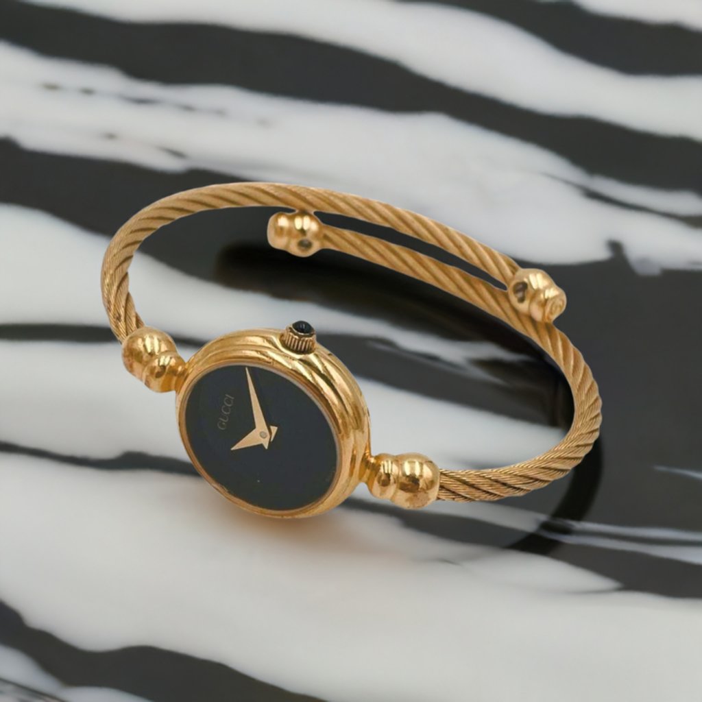 Gucci Gold Bangle Watch - Le Look