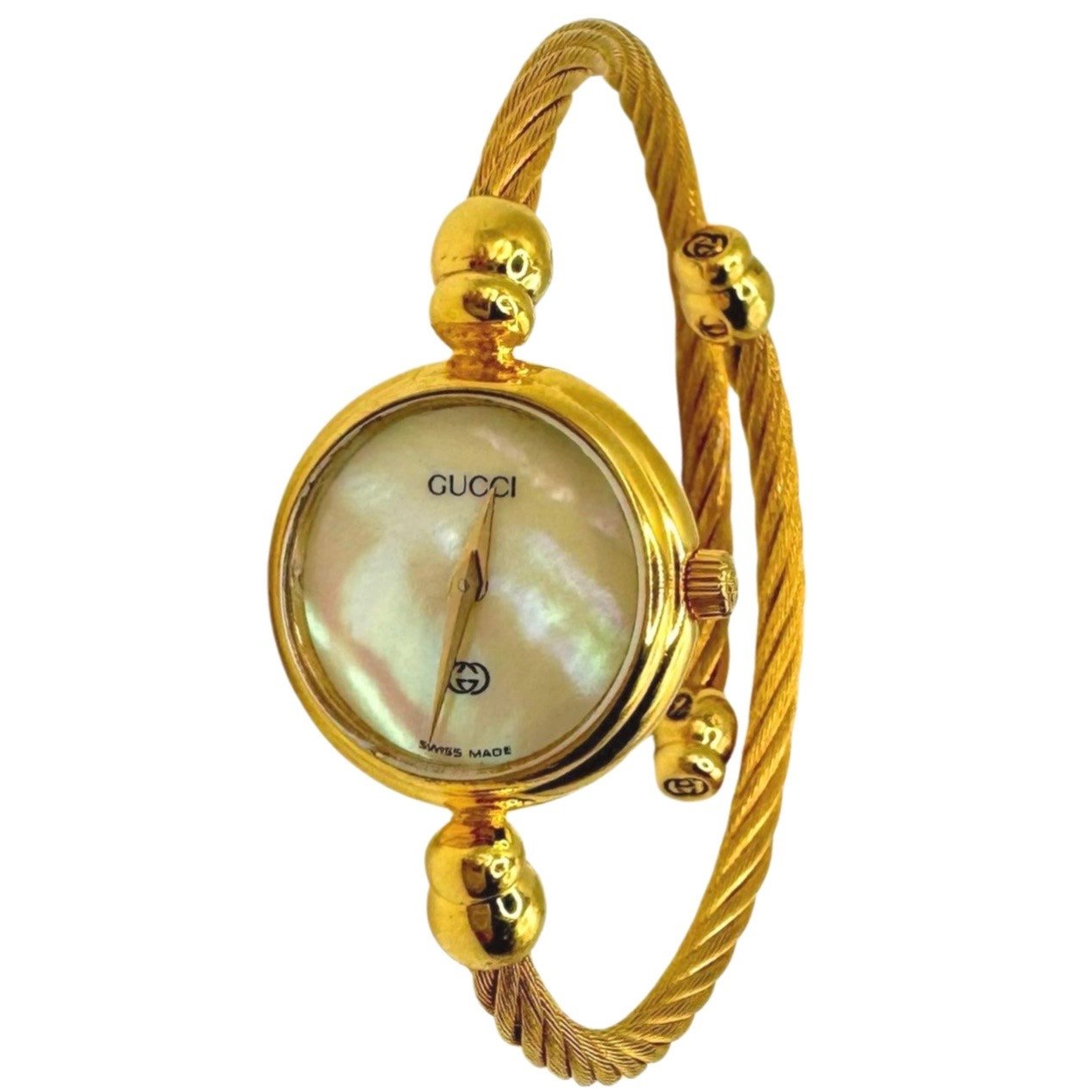 Gucci Gold Cable Bangle Watch - Le Look