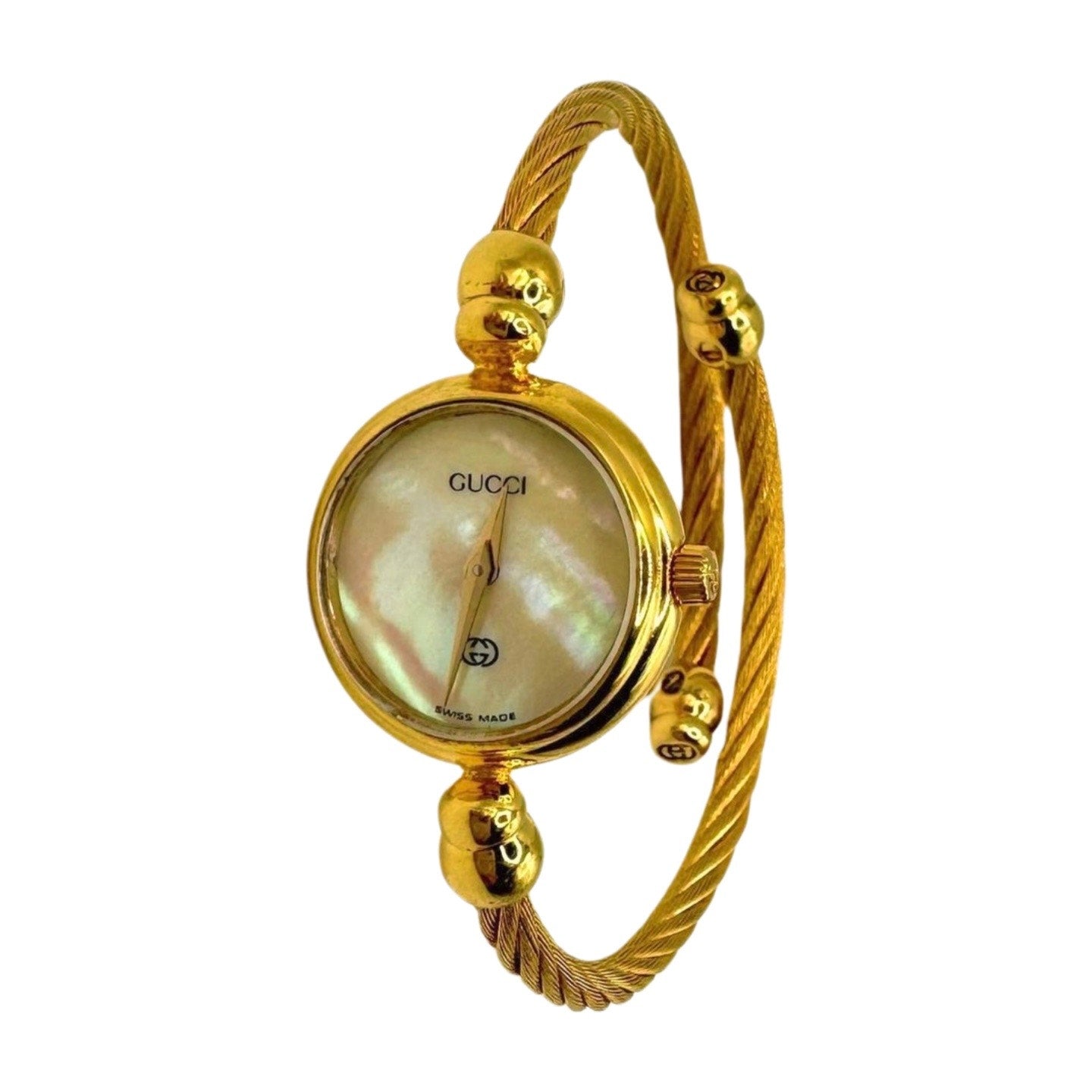 Gucci Gold Cable Bangle Watch - Le Look