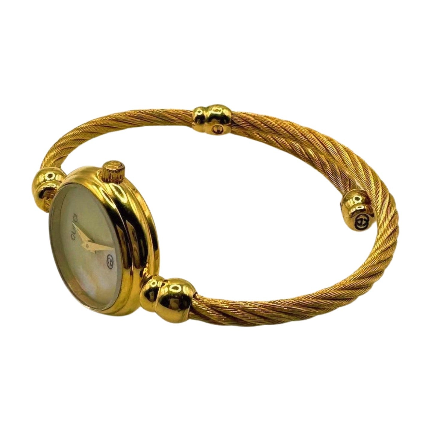 Gucci Gold Cable Bangle Watch - Le Look