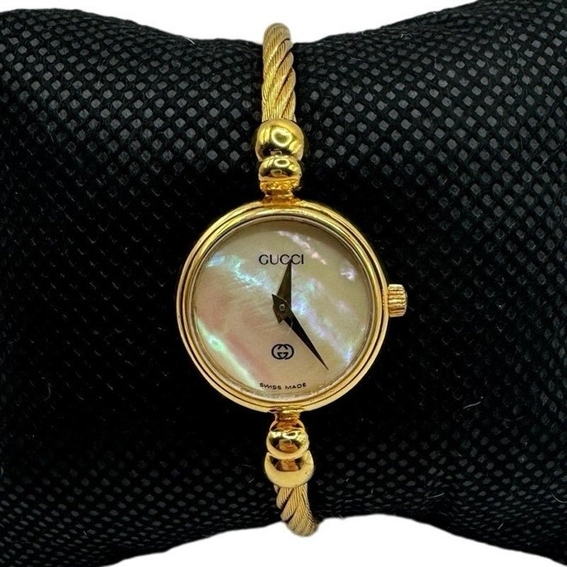 Gucci Gold Cable Bangle Watch - Le Look