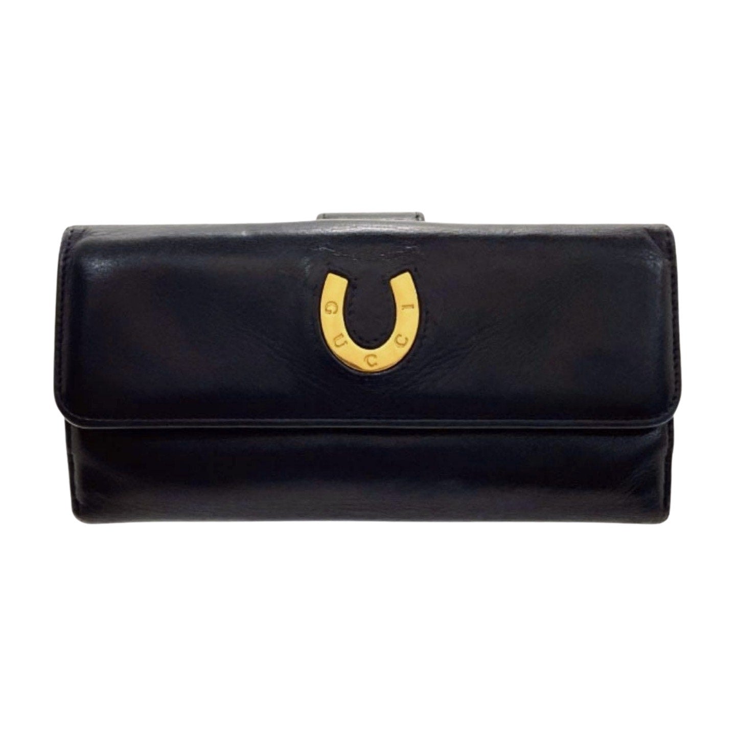 Gucci Leather Horseshoe Wallet - Le Look