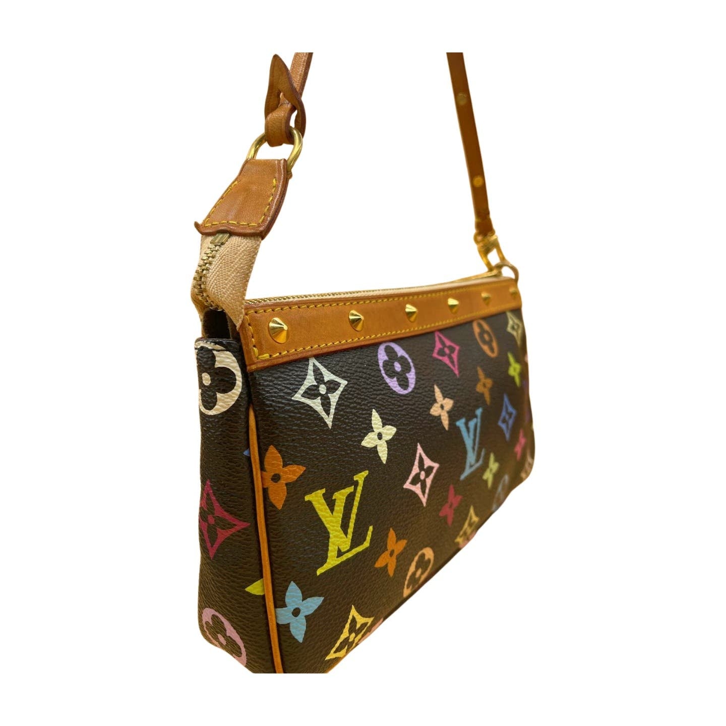 Louis Vuitton Black Multicolor Pochette - Le Look