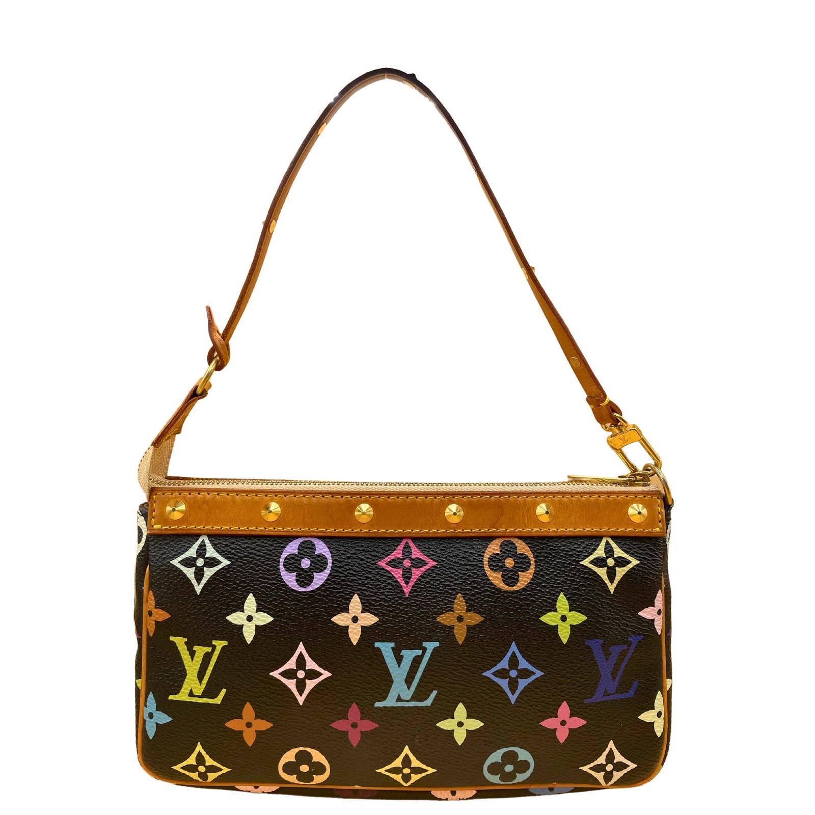 Louis Vuitton Black Multicolor Pochette - Le Look