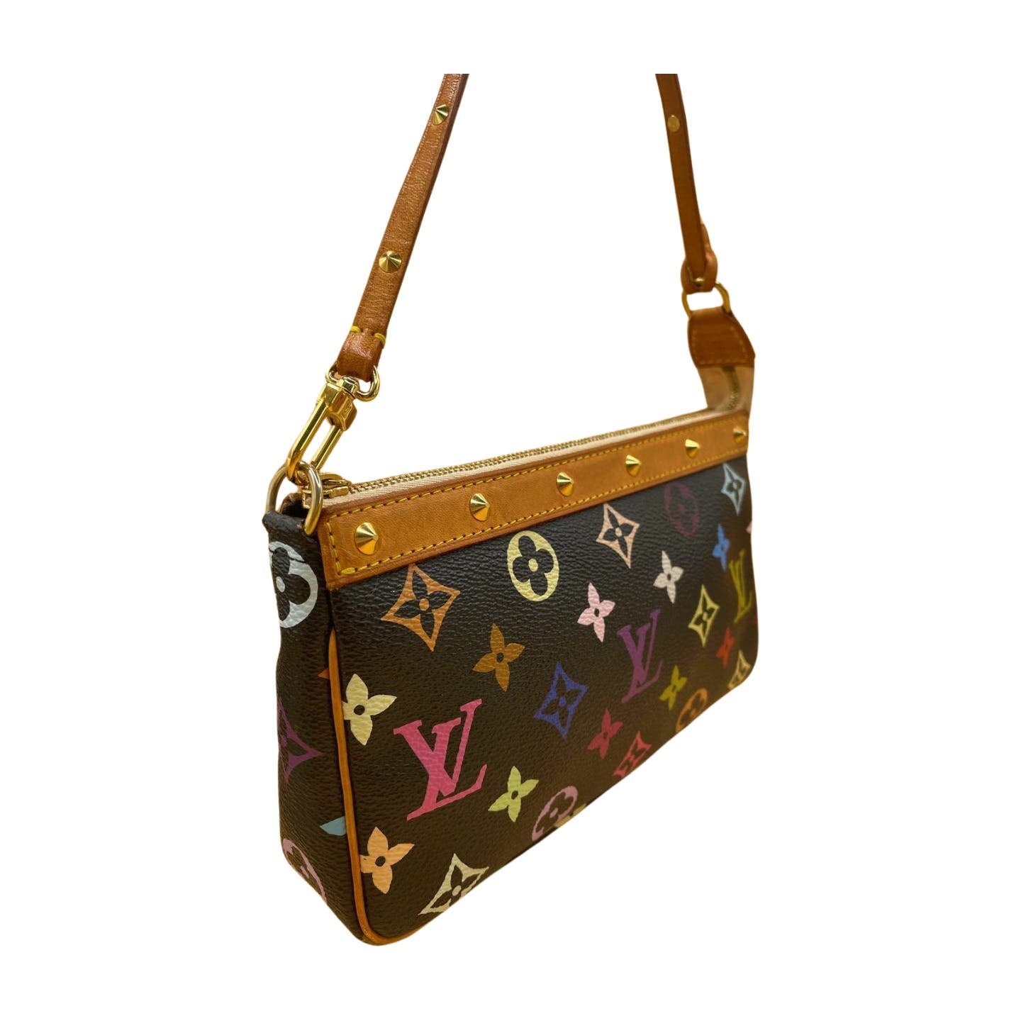 Louis Vuitton Black Multicolor Pochette - Le Look