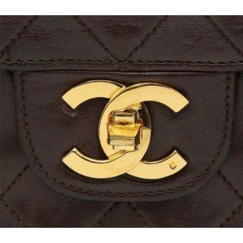 Rare Vintage Chanel Two - Tone Double Flap Bag - Le Look