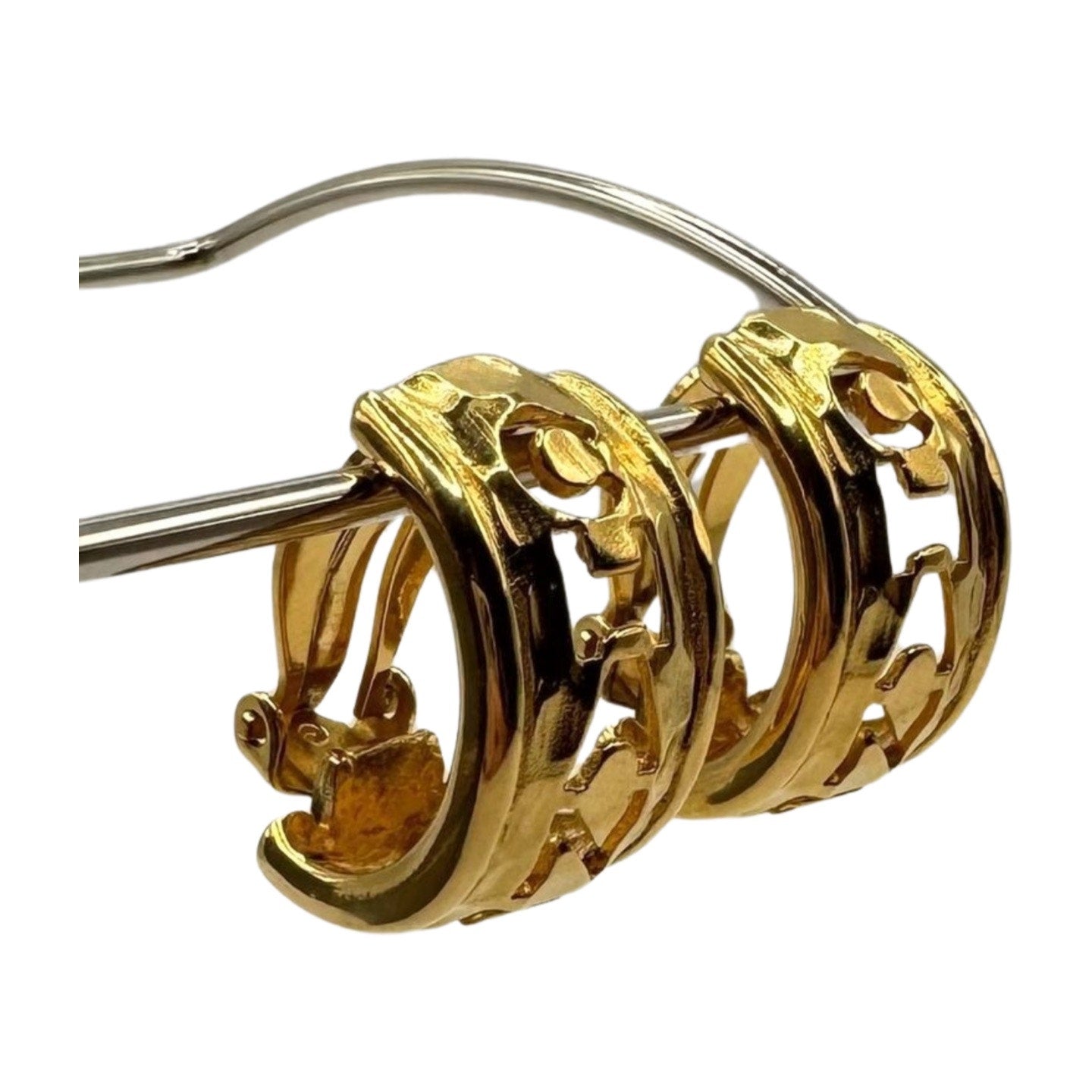 Vintage Chanel Demi Hoop Earrings - Le Look