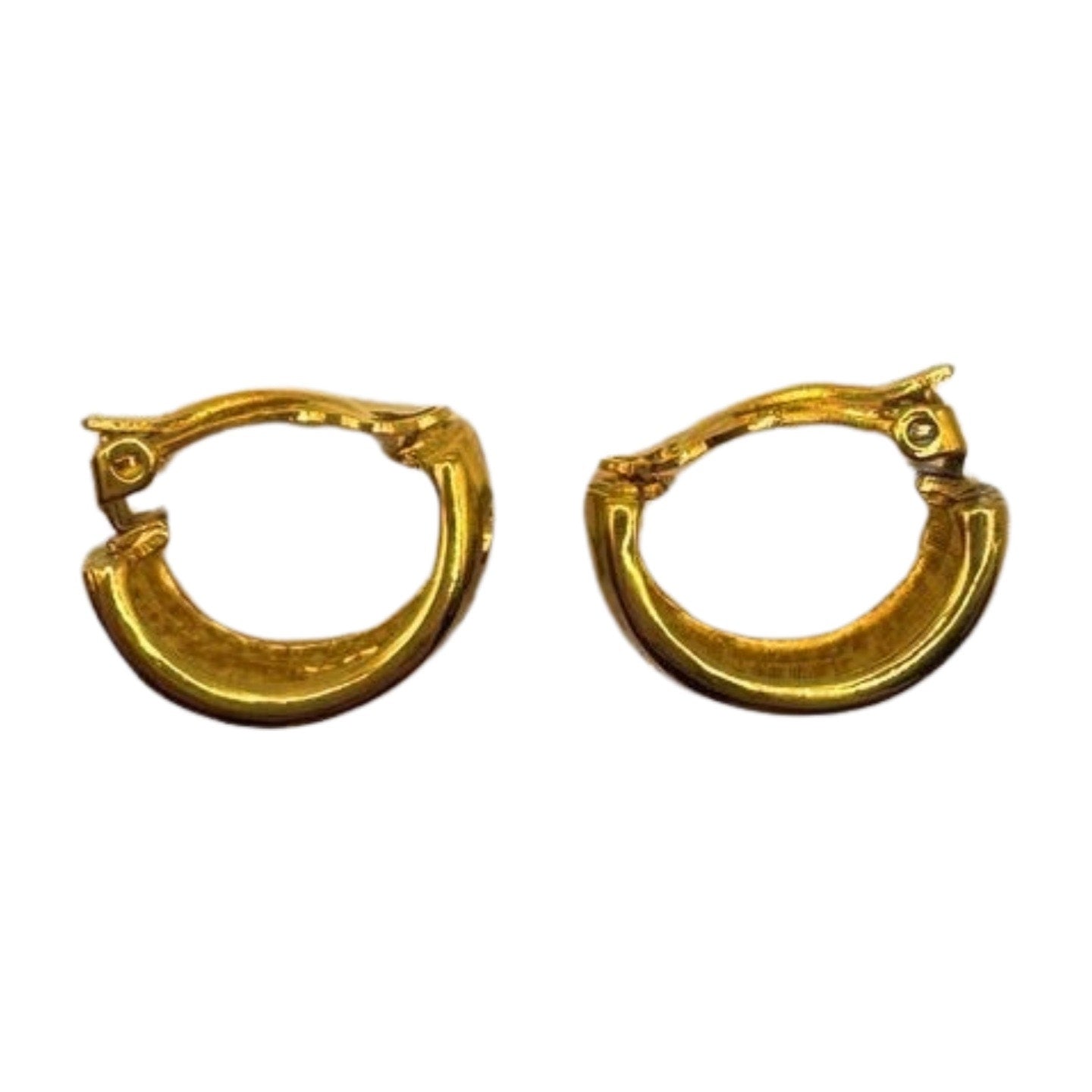 Vintage Chanel Demi Hoop Earrings - Le Look