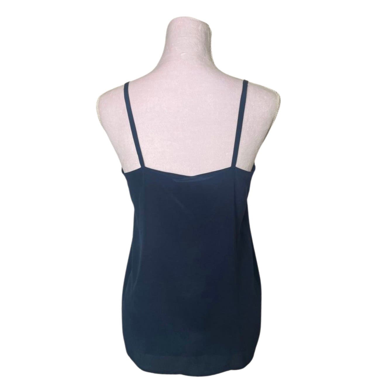 Vintage Gucci Navy Blue Silk Tank - Le Look