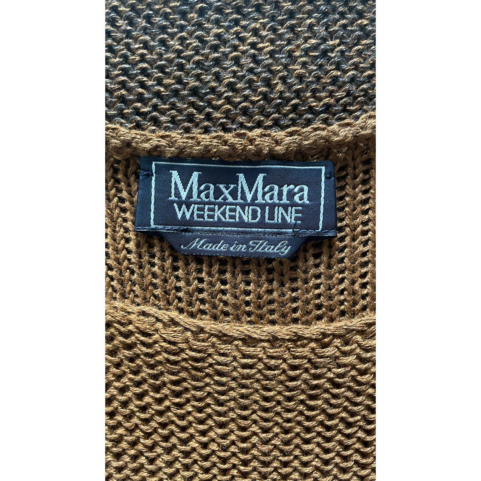Vintage Max Mara Brown Stripe Sweater Tank - Le Look