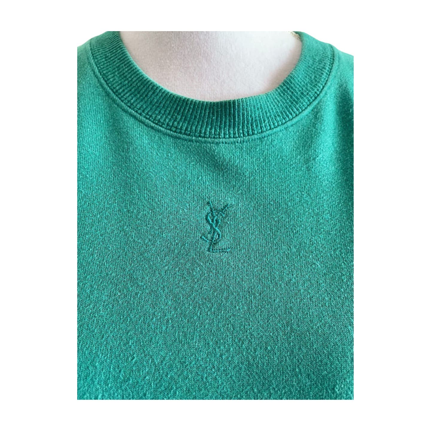 Vintage Saint Laurent YSL Logo Sweatshirt - Le Look