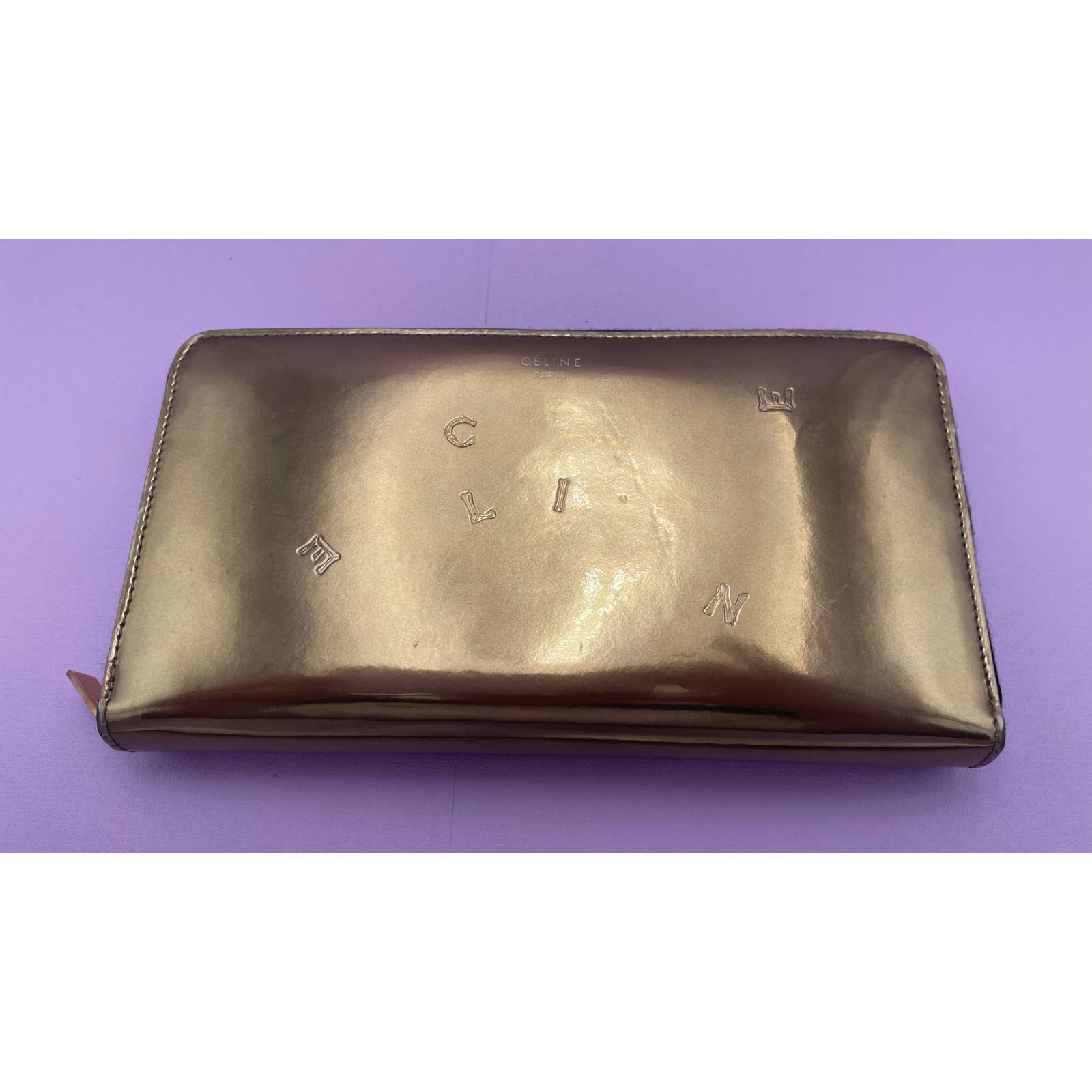 Celine Alphabet Wallet Gold - Le Look