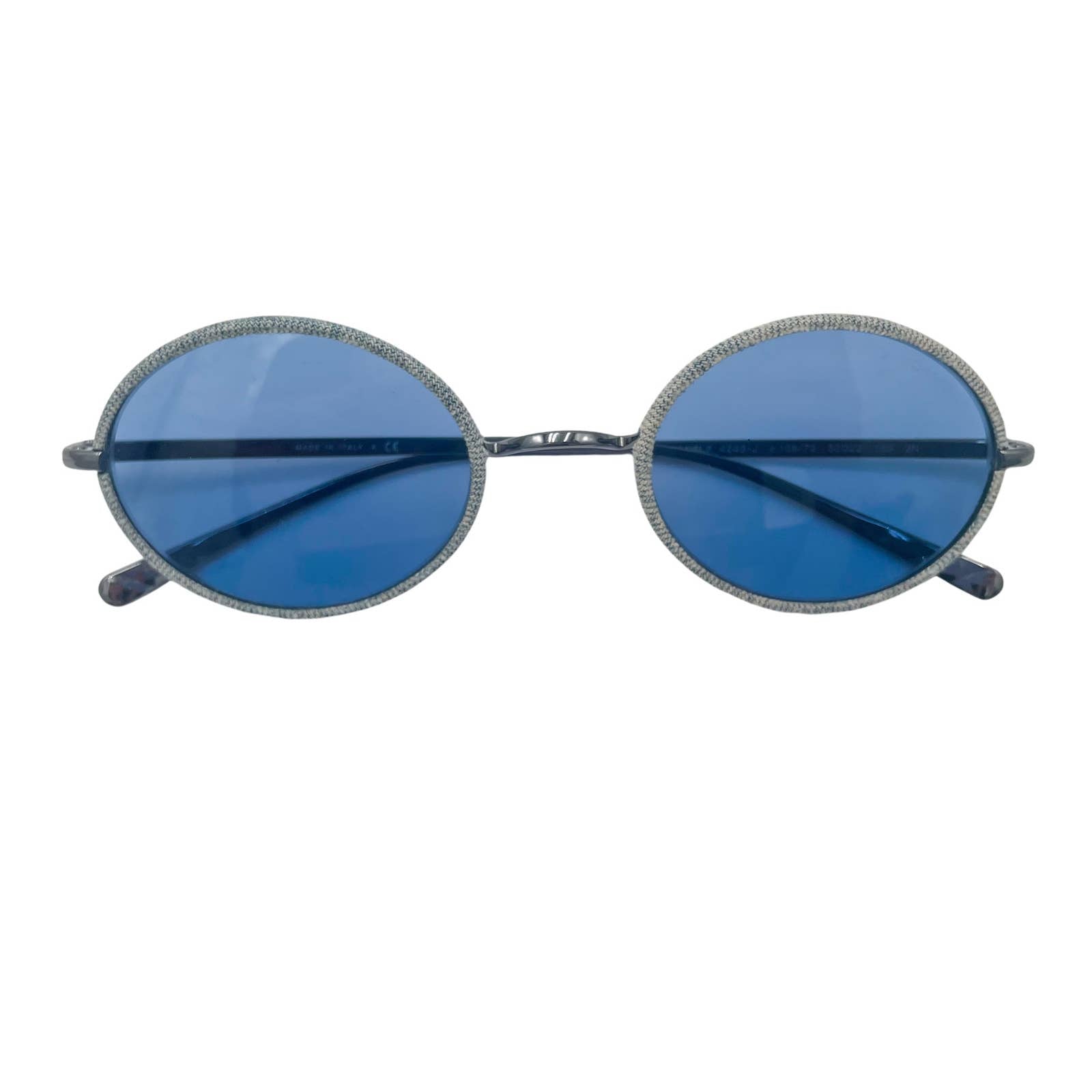 Chanel Metal Denim Oval Sunglasses - Le Look