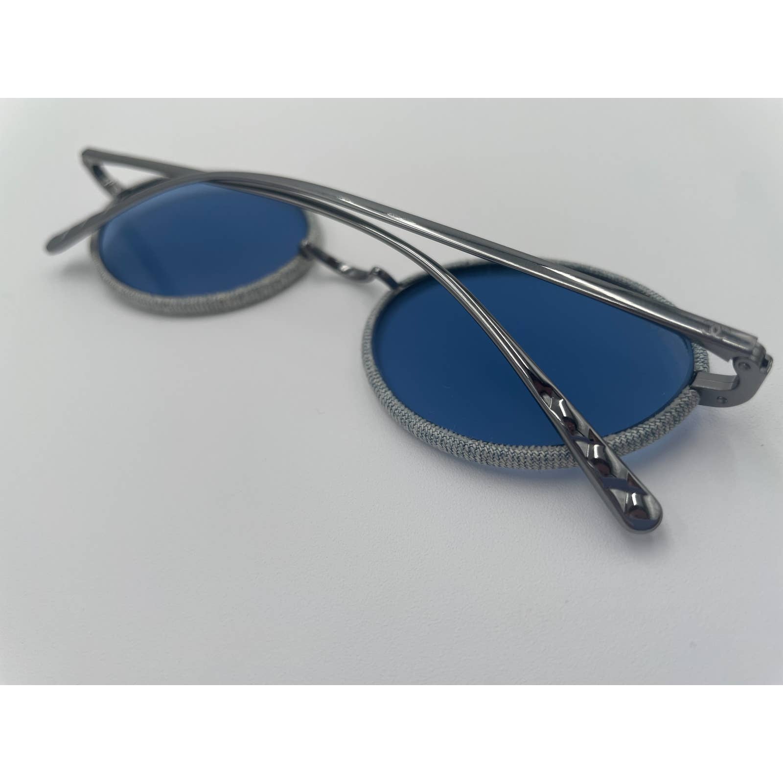 Chanel Metal Denim Oval Sunglasses - Le Look