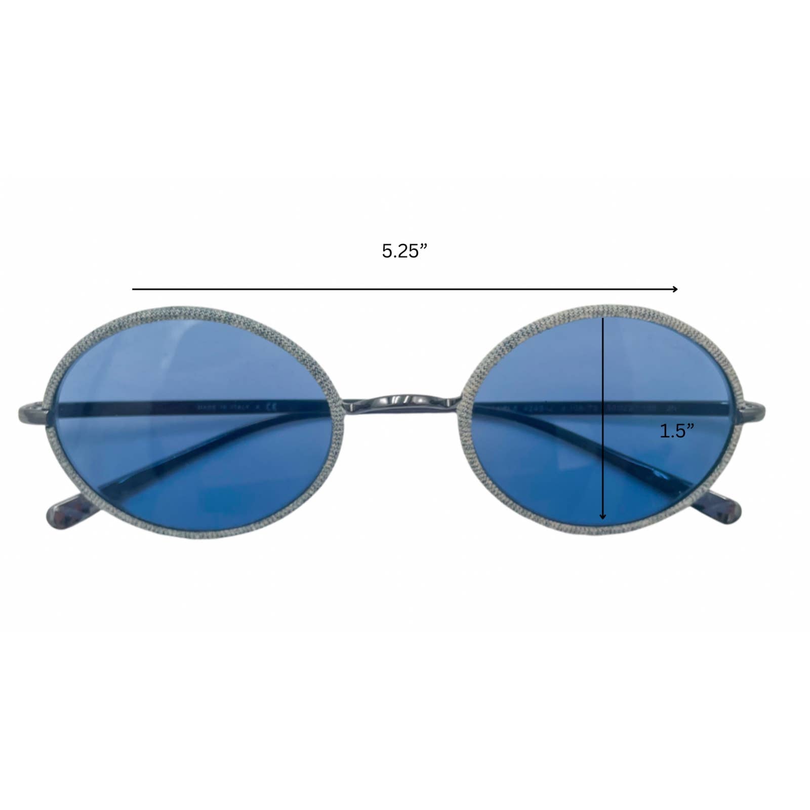 Chanel Metal Denim Oval Sunglasses - Le Look