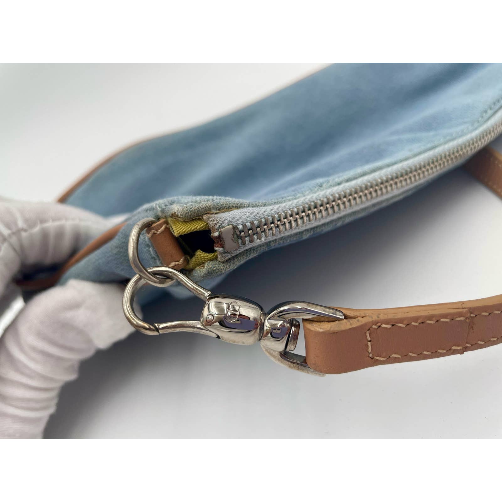 Dior Vintage Denim Saddle Bag - Le Look